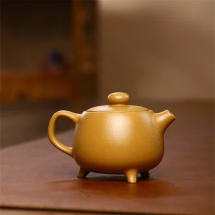 Handmade Duan Clay Ding Yixing Teapot - Gongfu Gift (Three-Legged)