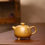 Handmade Duan Clay Ding Yixing Teapot - Gongfu Gift (Three-Legged) - Image 2